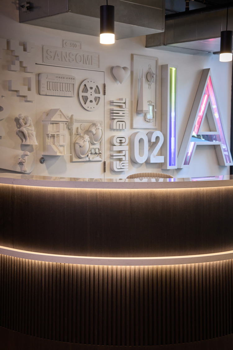 Ekoa wall surfaces at IA Interior Architects studio, San Francisco, California