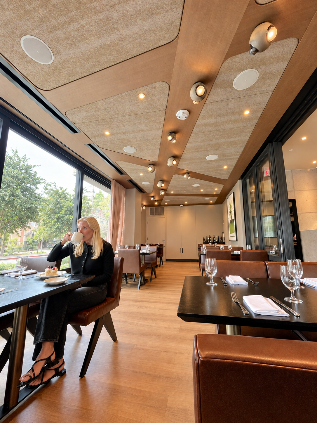 Ekoa True wall surfaces at Reposado Restaurant, San Mateo, California