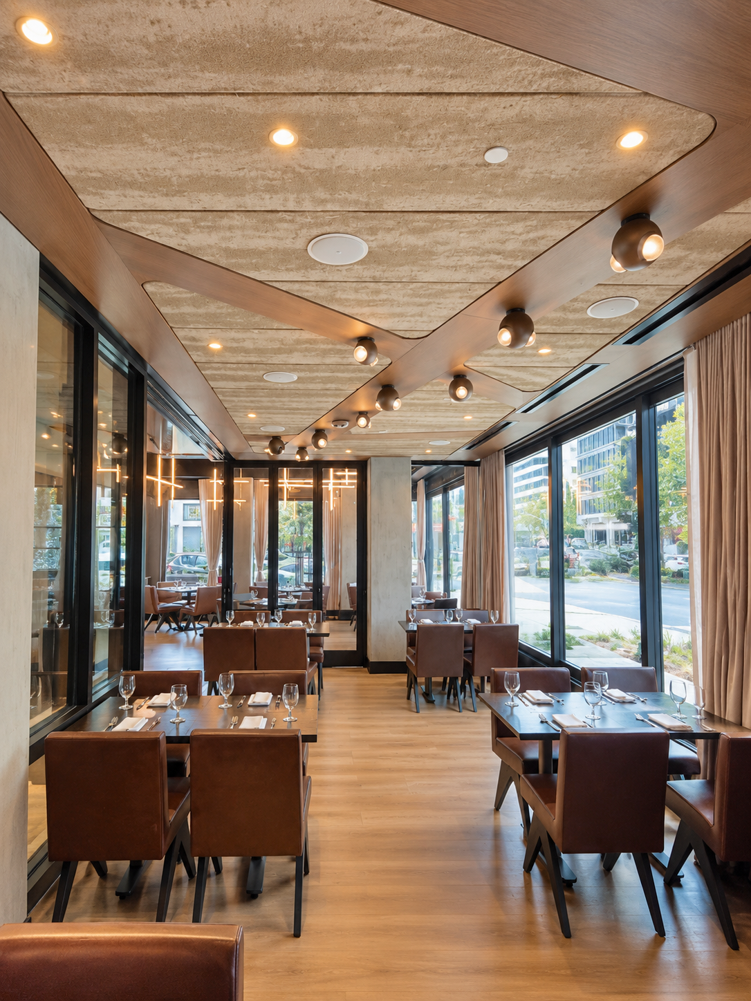 Ekoa True wall surfaces at Reposado Restaurant, San Mateo, California